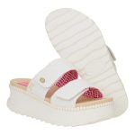 Delray Slide Eyelet - White