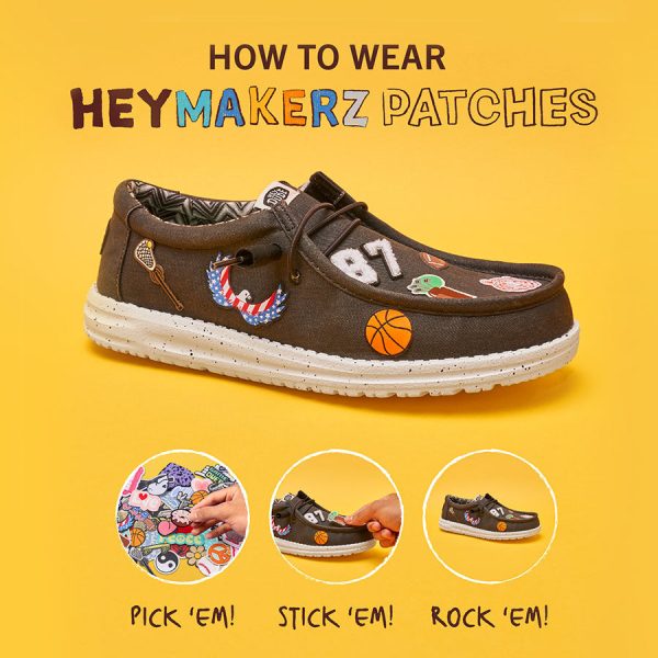 Letter D Patch - D Black/White