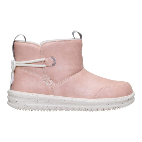 Camden Bow Boot Youth Cozy - Sparkle Pink